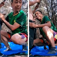 持久猛攻小哥户外野战大叔（14）