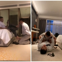 正装壮中酒店调玩经理胖大叔无套内射（完整版）