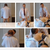 儒雅熟年约会社中年M父宾馆篇（新片）