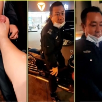 大神勾引几个帅大叔，帮他玩射，每个大叔的鸡巴好漂亮了