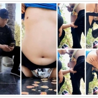 午间户外凉亭的刺激性旅