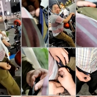 勾引直男摩的大叔帮他吃射，在路上开始掏出他的粗大鸡玩