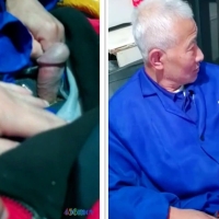 燕妹门卫室盘白发帅老（30）