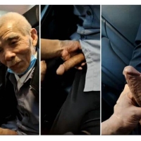 巨屌老头被勾引到车上撸射（19）