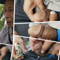 路边勾引老头看片