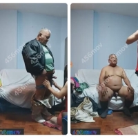 国外妖女玩白发帅胖老