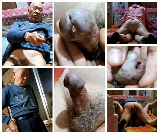 老头操起来还挺猛的