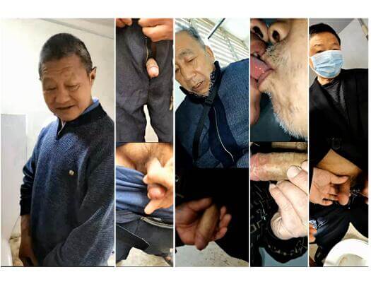 广场厕所勾引到三老头玩射精（17）