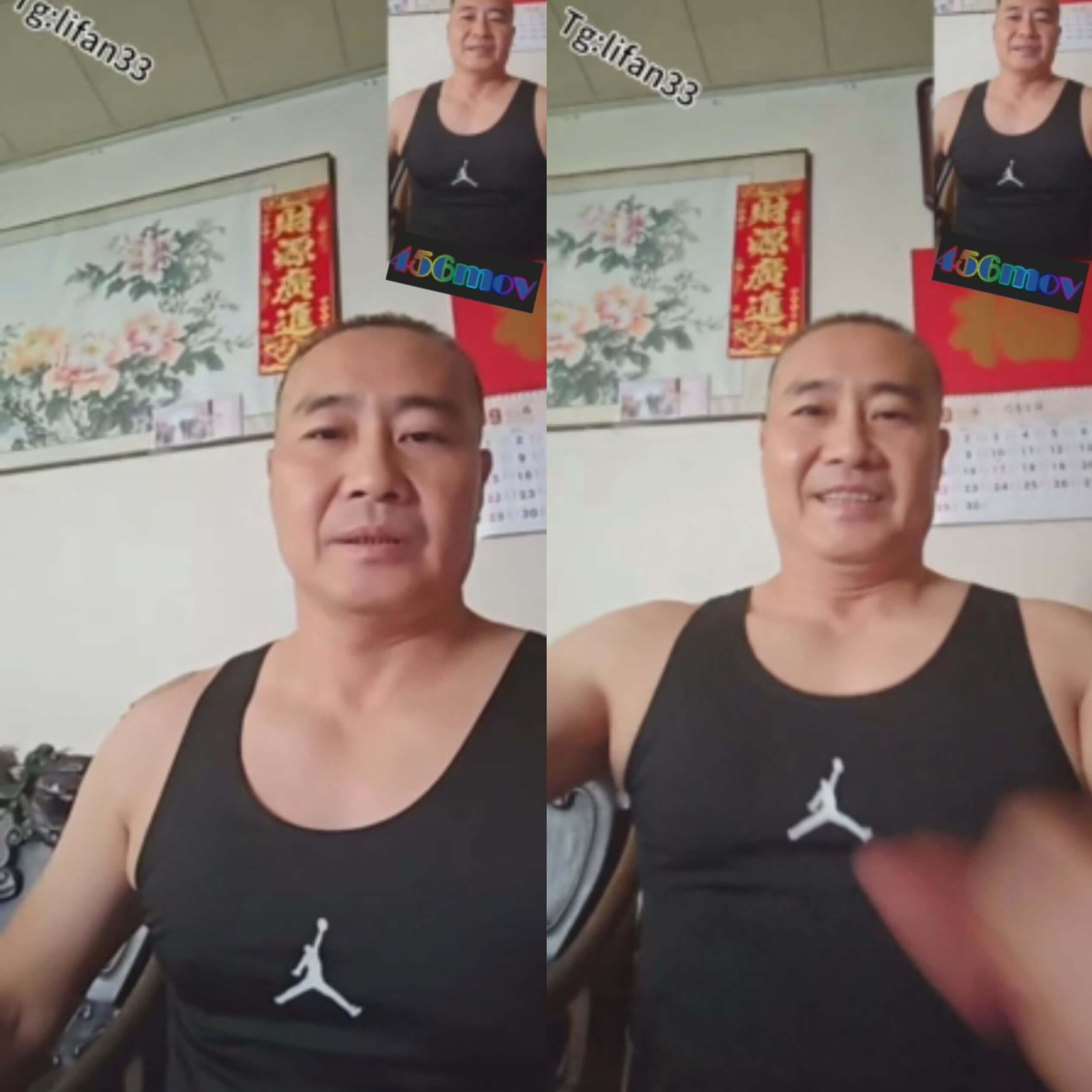 （原创）健身大叔激情没露脸有射