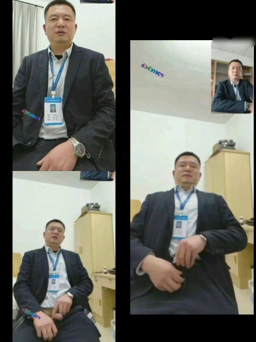 正装帅大叔回单位宿舍撸射