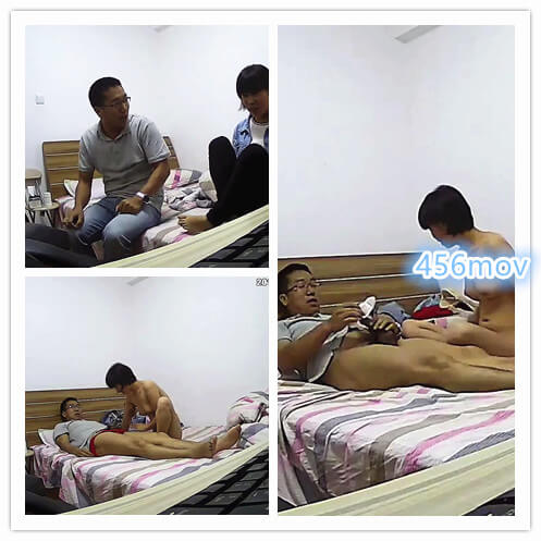房主偷拍站街女接眼镜叔射