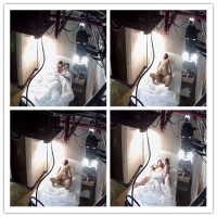 工业酒店风两对男女做爱