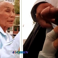 胆大女妖大街上追着瘦老玩鸡巴（27）