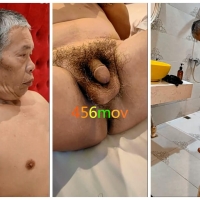 骚男伙同徒弟盘白发帅老激情啪啪淫乱记