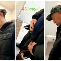 偷拍–厕所帅老放水明场面九（10)