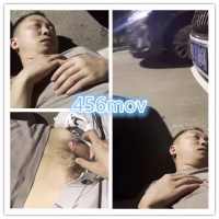 胆大叔马路旁边玩硬醉酒男（独源）