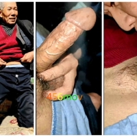 哈姐带徒弟盘白发巨根瘦老啪啪取精记（28)