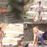 裸泳圣地偷拍系列第38集：熊猴聚集