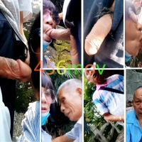 长行姐公园盘大鸡老头3合1