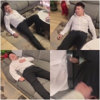 正装黑袜男被迷醉撸射1