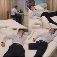 正装黑袜男被迷醉撸射3