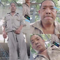 （原创）工地大叔在野外激情有射