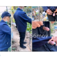 勾引菜地干活的直老伯（9）