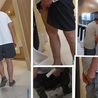 户外厕所老头撒尿合集