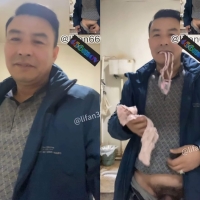 （原创）父女情深的大叔拿着女儿内裤激情飞机