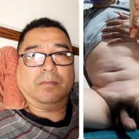 胖大叔激情撩骚玩粗大鸡巴喷射