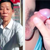 燕妹凌晨吸射干净帅气衬衫老头