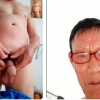 瘦老激情玩鸡巴