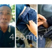 小哥和胖老情人公园角落玩