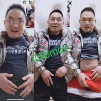 大叔在自己的服装店激情射了