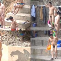 裸泳圣地偷拍系列第17集：熊叔爱戏水