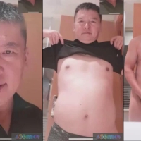 超帅大叔喝酒疯狂浪叫