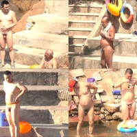 裸泳圣地偷拍系列第13集：捕捉熊叔们的身影