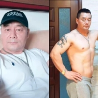 抖音健身大叔飞机射