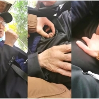 【公园里摸老伯鸡巴1123】-210