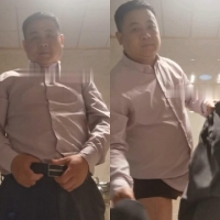 某车行白胖老板洗澡飞机射