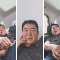 原创 个体帅老板粗硬 车上语音射