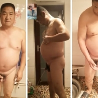 原创 平头帅老爸全程洗澡+撸射