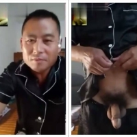 好身材帅大叔，大鸡巴玩射