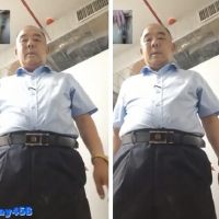 原创 物业帅叔车库射精+洗澡