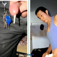 妖姐连口带撸玩射保安大叔（15）