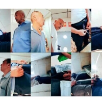 厕所偷拍老头们小便十一