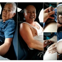 勾引两胖老车上玩