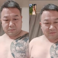 纹身帅胖叔与妖姐聊骚飞机 射