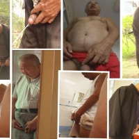 近拍偷拍老头撒尿