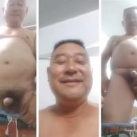 原创 白胖中年帅叔家中语音射